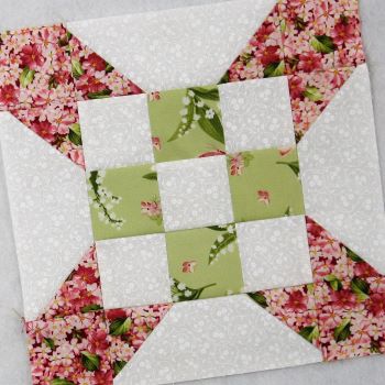 nine patch star quilt block