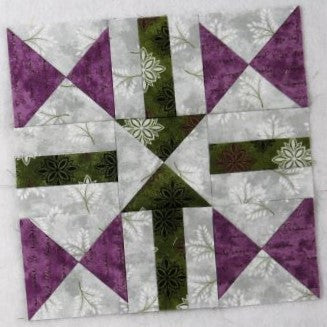 chain and hourglass quilt block