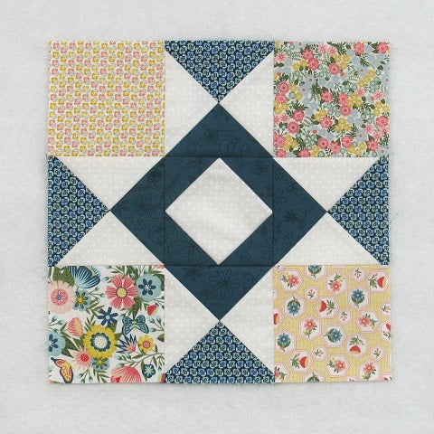 Eliza's Star Quilt Block Pattern – Easy 12-Inch Braced Star