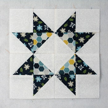 ribbon star quilt block