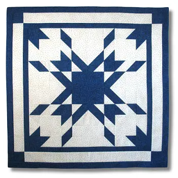 From Block to Quilt - Making the Columbian Star Quilt Block Into a Wall Hanging