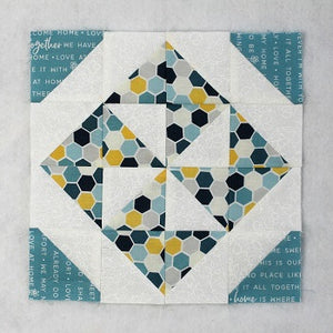 Pinwheel Variation Quilt Block Tutorial
