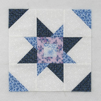 asymmetrical star quilt block