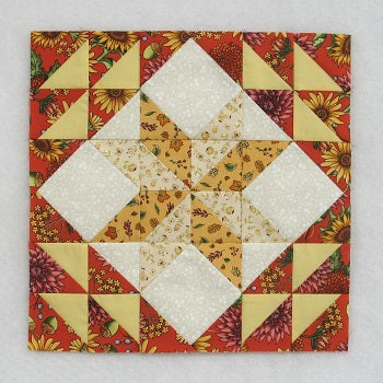 birds and star quilt block