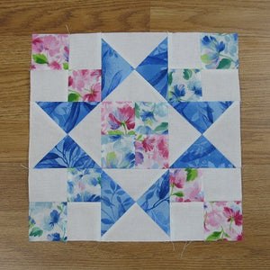 Easy Chained Star Quilt Block Pattern