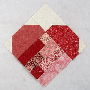 Scrappy Heart Quilt Block Tutorial - Just in Time for Valentine's Day!