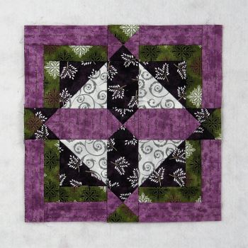 holiday crossing quilt block