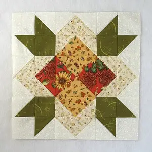 Free Tutorial for the Sandhills Star (or Blossoming Cactus) Quilt Block