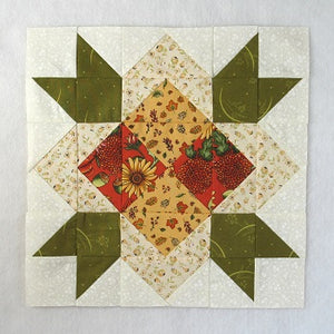 Free Tutorial for the Sandhills Star (or Blossoming Cactus) Quilt Block