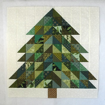 How to Sew this Scrappy Pine Tree Quilt Block called Spruce - a Free T ...