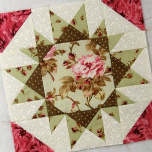A Traditional Wheel of Fortune Quilt Block Tutorial