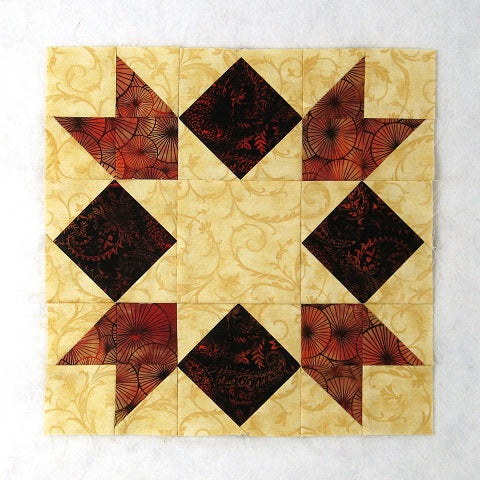 love in a mist quilt block