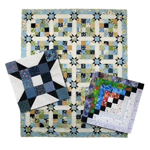 The Night Sky Trio - a Scrappy Quilt Pattern Bundle