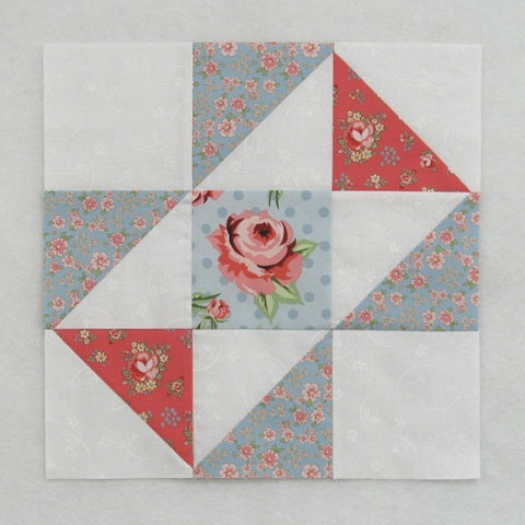 split nine patch variation quilt block