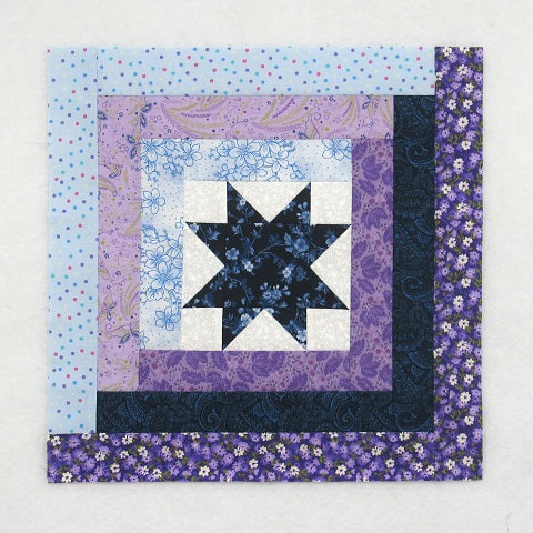 starshine log cabin quilt block