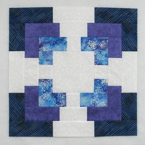 white house steps quilt block