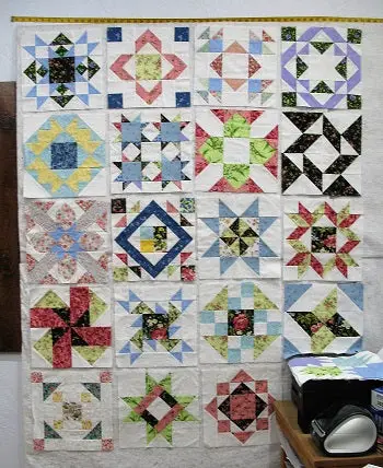 sampler quilt layout