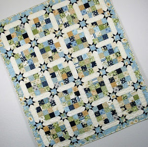Sixteen Patch Stars PDF Download Quilt Pattern - 5 Sizes Table Topper through Queen