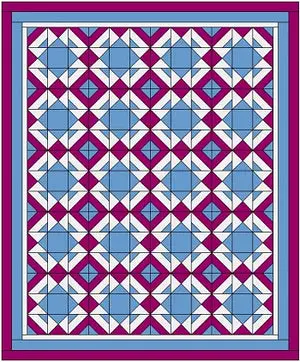 Jackknife Quilt Block Layouts with Fabric Requirements