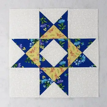braced star variation quilt block