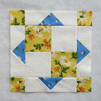 chained nine patch quilt block
