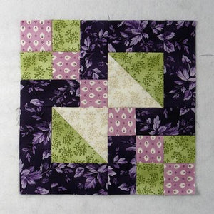 Easy Four Patch Block Called Hay's Corner