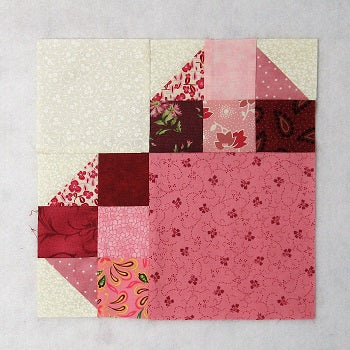 Heart quilt block