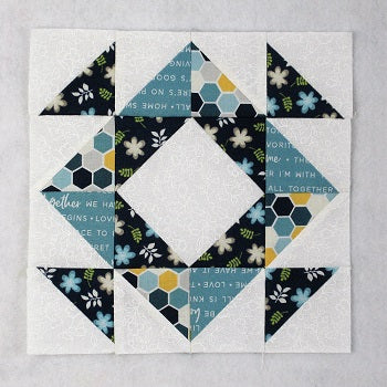 Hourglass variation quilt block
