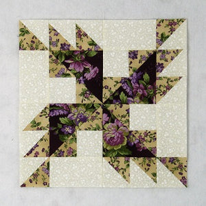 Free Old Fashioned Straw Flowers Quilt Block Pattern