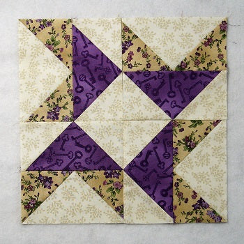 winged square quilt block